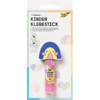Folia 2412-Bâton Enfants Rainbow, 10 g, bâton incolore avec Motif Arc-en-Ciel et Capuchon 3D, sans Acide ni solvant, Colle pour Papier et Carton, Glue, Colorless Folia 2412-Bâton Enfants Rainbow, 10 g, bâton incolore avec Motif Arc-en-Ciel et Capuchon 3D, sans Acide ni solvant, Colle pour Papier et Carton, Glue, Colorless