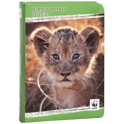 COMIX WWF Agenda scolaire 2025 – 2026 officiel WWF, journal 12 mois, idéal pour l'école primaire ou média, avec couverture rigide avec photo d'un léopard et 352 pages en couleur, 13 x 17,8 cm COMIX WWF Agenda scolaire 2025 – 2026 officiel WWF, journal 12 mois, idéal pour l'école primaire ou média, avec couverture rigide avec photo d'un léopard et 352 pages en couleur, 13 x 17,8 cm