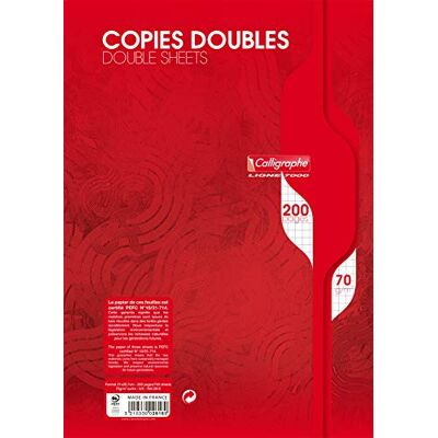 Calligraphe 7000 – 2616 – dubbele kopieën, ongeperforeerd, 200 pagina's, geruit, DIN A4, 70 g Calligraphe 7000 – 2616 – dubbele kopieën, ongeperforeerd, 200 pagina's, geruit, DIN A4, 70 g