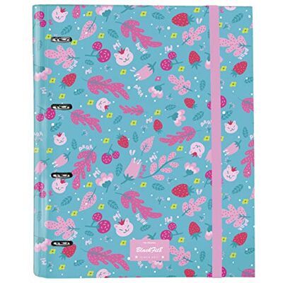 safta Blackfit8 Classeur 4 anneaux de 30 mm avec 100 feuilles A4 safta Blackfit8 Classeur 4 anneaux de 30 mm avec 100 feuilles A4