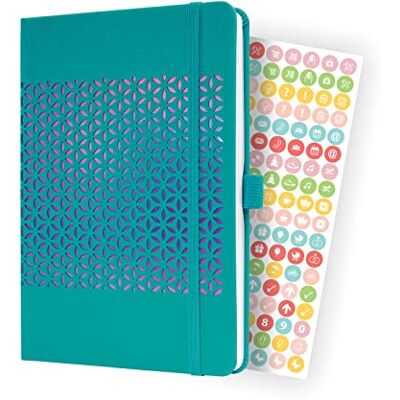 Sigel J4215 Jolie Agenda semainier 2024, env. A5, couverture rigide, élastique, passant pour stylo, poche plaquée, 174 pages, en papier durable, bleu Sigel J4215 Jolie Agenda semainier 2024, env. A5, couverture rigide, élastique, passant pour stylo, poche plaquée, 174 pages, en papier durable, bleu