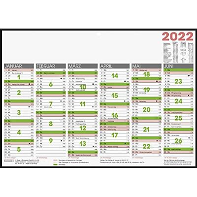 BRUNNEN 1070142002 Calendrier de table/tableau A4 modèle 701 42, 1 page = 6 mois, laminé sur carton avec bordure noire, calendrier 2022 BRUNNEN 1070142002 Calendrier de table/tableau A4 modèle 701 42, 1 page = 6 mois, laminé sur carton avec bordure noire, calendrier 2022