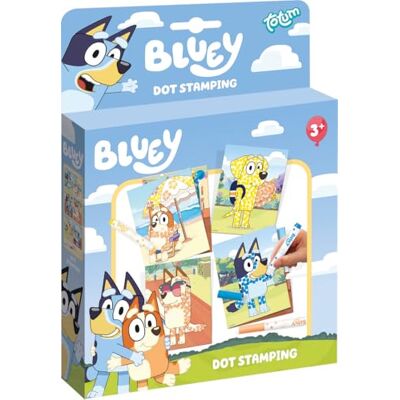 Totum BLUEY Lot de tampons à points : avec stylos et motifs de différentes couleurs, facile à utiliser, parfait pour les petits artistes, le plaisir et la créativité Totum BLUEY Lot de tampons à points : avec stylos et motifs de différentes couleurs, facile à utiliser, parfait pour les petits artistes, le plaisir et la créativité