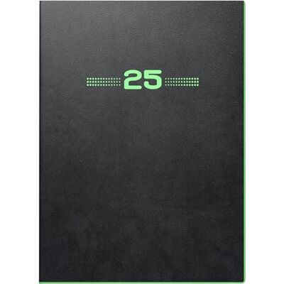BRUNNEN Agenda modèle 796 (2025) « Neon », 2 pages = 1 semaine, format A5, 128 pages, couverture en polyuréthane, flexible, noir BRUNNEN Agenda modèle 796 (2025) « Neon », 2 pages = 1 semaine, format A5, 128 pages, couverture en polyuréthane, flexible, noir