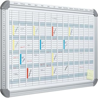 Franken PRO EU5000 Planificateur multifonction universel, laqué, magnétique, inscriptible, effaçable à sec, avec cadre en aluminium, tableau magnétique pour fixation murale, 94,5 x 61,5 cm Franken PRO EU5000 Planificateur multifonction universel, laqué, magnétique, inscriptible, effaçable à sec, avec cadre en aluminium, tableau magnétique pour fixation murale, 94,5 x 61,5 cm