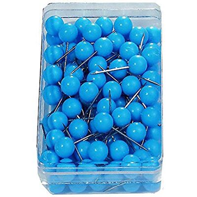 Nobo 1901327 Pack de 100 Boîtes d'épingles Modération Bleu Nobo 1901327 Pack de 100 Boîtes d'épingles Modération Bleu