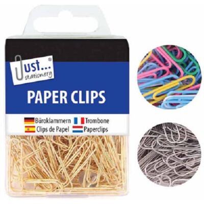 Just stationery Assortiment de 120 trombones à suspendre 9192 Just stationery Assortiment de 120 trombones à suspendre 9192