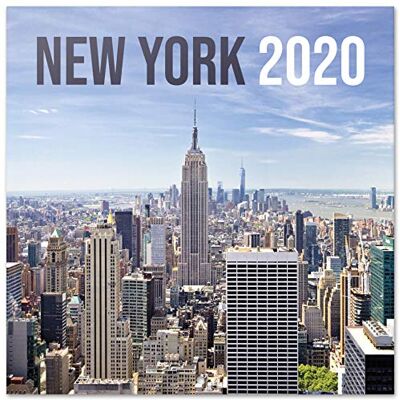 Grupo Erik Calendrier mural 2020 pour la maison ou le bureau, 30x30 cm New York Grupo Erik Calendrier mural 2020 pour la maison ou le bureau, 30x30 cm New York