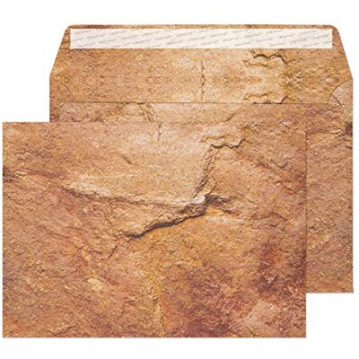 Blake Creative Senses C5 162 x 229 mm 135 g/m² Enveloppes Bande Adhésive (44NT355) Design en Grès du Yorkshire Boîte de 20 Blake Creative Senses C5 162 x 229 mm 135 g/m² Enveloppes Bande Adhésive (44NT355) Design en Grès du Yorkshire Boîte de 20