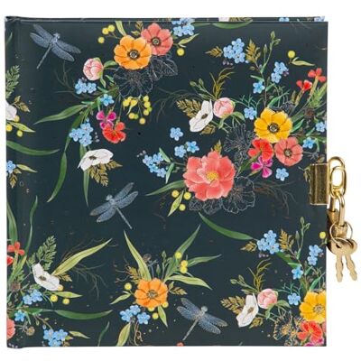 Goldbuch 44 542 Verano Journal intime avec motif floral 96 pages blanches Bloc-notes verrouillable avec cadenas et 2 clés Couverture imprimée Bleu foncé 16,5 x 16,5 x 1,5 cm Goldbuch 44 542 Verano Journal intime avec motif floral 96 pages blanches Bloc-notes verrouillable avec cadenas et 2 clés Couverture imprimée Bleu foncé 16,5 x 16,5 x 1,5 cm