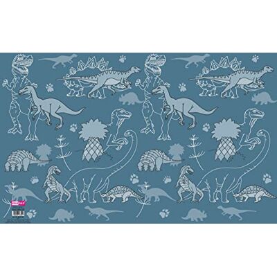 VELOFLEX 4639988 Sous-main Dino, reliure de livre, motif, 39 x 60 cm, sous-main en carton, sous-main à colorier, sous-main pour travaux manuels VELOFLEX 4639988 Sous-main Dino, reliure de livre, motif, 39 x 60 cm, sous-main en carton, sous-main à colorier, sous-main pour travaux manuels
