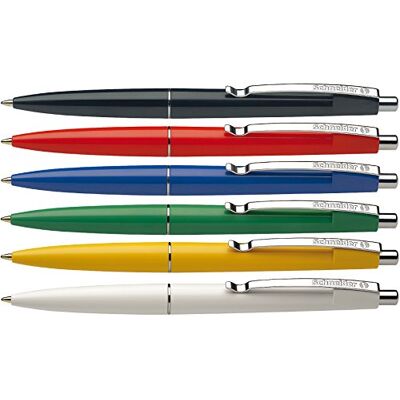 Schneider stylos à bille Office, boucles d'oreilles, M, Bleu, couleur du corps : assortis Schneider stylos à bille Office, boucles d'oreilles, M, Bleu, couleur du corps : assortis