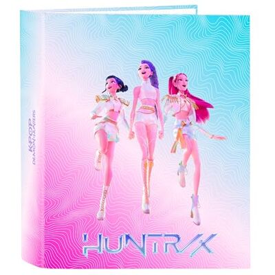 safta K-POP Demon Hunters Stationery Classeur Folio 4 anneaux, idéal pour enfants de différents âges, confortable et polyvalent, résistance, 27 x 6 x 33 cm safta K-POP Demon Hunters Stationery Classeur Folio 4 anneaux, idéal pour enfants de différents âges, confortable et polyvalent, résistance, 27 x 6 x 33 cm