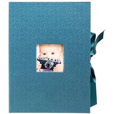 EXACOMPTA Réf. 77603E Carton de 4 coffrets photos OfficeByMe en papier texturé bleu canard fenêtre de personnalisation fermeture à ruban pour des photos ou des fiches jusqu'à 13x18 cm EXACOMPTA Réf. 77603E Carton de 4 coffrets photos OfficeByMe en papier texturé bleu canard fenêtre de personnalisation fermeture à ruban pour des photos ou des fiches jusqu'à 13x18 cm