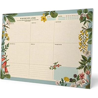 Grupo Erik Agenda hebdomadaire botanique A3 Version allemande Calendrier de bureau Calendrier familial 54 pages détachables Planificateur de bureau Planificateur de bureau Cadeau pour Grupo Erik Agenda hebdomadaire botanique A3 Version allemande Calendrier de bureau Calendrier familial 54 pages détachables Planificateur de bureau Planificateur de bureau Cadeau pour