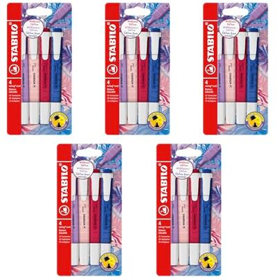 STABILO Surligneurs Swing Cool NatureCOLORS Wildflower Lot de 5 x 4-4 couleurs STABILO Surligneurs Swing Cool NatureCOLORS Wildflower Lot de 5 x 4-4 couleurs