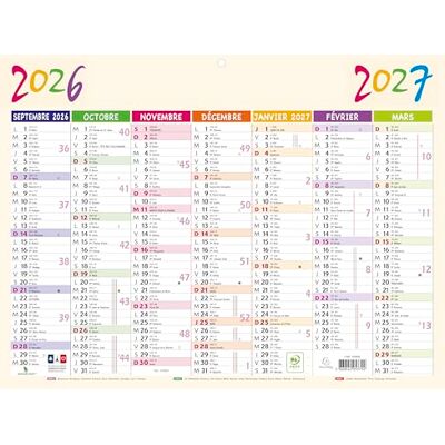 EXACOMPTA Calendrier Pep's 29,5x22cm Sept. 2026-2027 Beige EXACOMPTA Calendrier Pep's 29,5x22cm Sept. 2026-2027 Beige