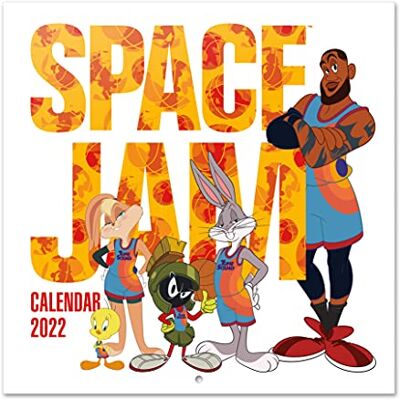 Grupo Erik Calendrier 2022 Space Jam 12 Mois, Calendrier Mural, De Janvier à Décembre 2022, 30 x 60 cm, 6 langues, 1 Poster Inclus, Certifié FSC CP22078 Grupo Erik Calendrier 2022 Space Jam 12 Mois, Calendrier Mural, De Janvier à Décembre 2022, 30 x 60 cm, 6 langues, 1 Poster Inclus, Certifié FSC CP22078