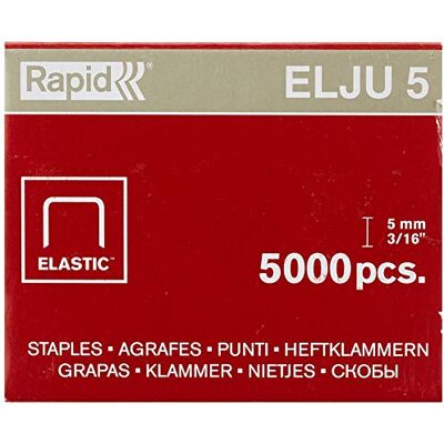 Rapid Leitz 31070513 Paquet de 5000 Agrafes 5 mm Acier Galvanisé Elju Rapid Leitz 31070513 Paquet de 5000 Agrafes 5 mm Acier Galvanisé Elju