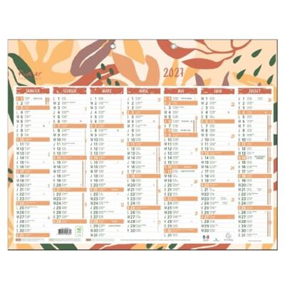 EXACOMPTA Calendrier Forever recyclé Semestriel 55x40,5cm 2027 EXACOMPTA Calendrier Forever recyclé Semestriel 55x40,5cm 2027