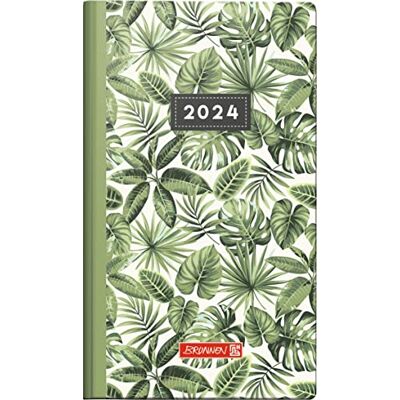 BRUNNEN Wochenkalender, Taschenkalender, 2024, Jungle Leaves, Modell 756, Grafik-Einband: 2 Seiten = 1 Woche, Blattgröße 8,7 x 15,3 cm, BRUNNEN Wochenkalender, Taschenkalender, 2024, Jungle Leaves, Modell 756, Grafik-Einband: 2 Seiten = 1 Woche, Blattgröße 8,7 x 15,3 cm,