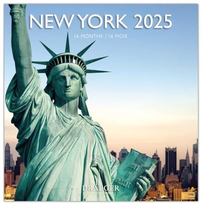 DRAEGER PARIS 1886 Grand Calendrier Mural 29x29 cm 2025-7 langues Septembre 2024 à décembre 2025-12 photographies disponible dans plusieurs thèmes New York Note rendez-vous, anniversaires DRAEGER PARIS 1886 Grand Calendrier Mural 29x29 cm 2025-7 langues Septembre 2024 à décembre 2025-12 photographies disponible dans plusieurs thèmes New York Note rendez-vous, anniversaires