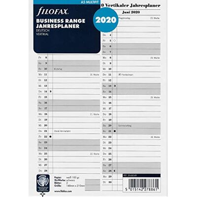 Filofax Calendrier 000020-68549. Filofax Calendrier 000020-68549.