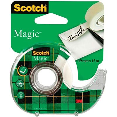 Scotch Crystal Rouleau de ruban 19 mm x 25 m Transparent Scotch Crystal Rouleau de ruban 19 mm x 25 m Transparent