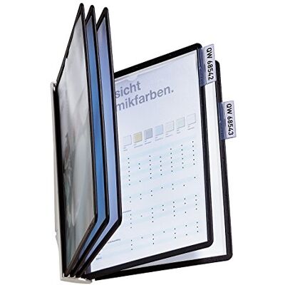 Durable Support mural Sherpa 5 pochettes A4, Noir, 581001 Pour présenter et consulter des informations, 1 pièce, 480 x 325 x 280 mm, Made in Germany Durable Support mural Sherpa 5 pochettes A4, Noir, 581001 Pour présenter et consulter des informations, 1 pièce, 480 x 325 x 280 mm, Made in Germany