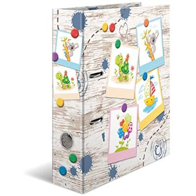HERMA Motif Classeur à Levier A4 École maternelle Amis de Sable box, Dos de 7 cm, en Carton robuste, imprimé entièrement à l'extérieur et à l'intérieur 19820 HERMA Motif Classeur à Levier A4 École maternelle Amis de Sable box, Dos de 7 cm, en Carton robuste, imprimé entièrement à l'extérieur et à l'intérieur 19820