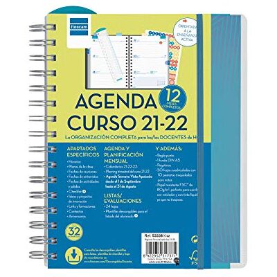 Finocam Agenda 2021 2022 Semaine vue paysage Septembre 2021 août 2022 12 mois 4 ° 155 x 212 enseignant magistral personnalisable Bleu espagnol Finocam Agenda 2021 2022 Semaine vue paysage Septembre 2021 août 2022 12 mois 4 ° 155 x 212 enseignant magistral personnalisable Bleu espagnol