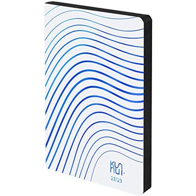 KUNNUI Academic Planner 22-23 Peau reconditionnée Ondes Arctiques Affichage hebdomadaire Format A5-15 x 21 cm Langue: Espagnol Anglais 2 rubans et autocollants d'enregistrement KUNNUI Academic Planner 22-23 Peau reconditionnée Ondes Arctiques Affichage hebdomadaire Format A5-15 x 21 cm Langue: Espagnol Anglais 2 rubans et autocollants d'enregistrement