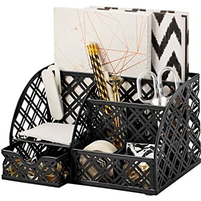 Exerz Organiseur de bureau/tiroir/bureau en maille filet filet/porte-stylos/organisateur multifonction Exerz Organiseur de bureau/tiroir/bureau en maille filet filet/porte-stylos/organisateur multifonction