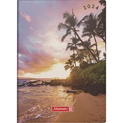 BRUNNEN Wochenkalender, Taschenkalender, 2024, Sunset, Modell 731, Grafik-Einband: 2 Seiten = 1 Woche, Blattgröße 10 x 14 cm BRUNNEN Wochenkalender, Taschenkalender, 2024, Sunset, Modell 731, Grafik-Einband: 2 Seiten = 1 Woche, Blattgröße 10 x 14 cm