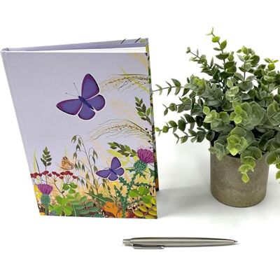 Exacompta Réf GS034Z Journal/Agenda/Planificateur/Carnet Motif Papillon & Fleur Format A5 avec 140 pages lignées Ruban Rose Marque-page avec le même motif que la couverture sur chaque page en gris Exacompta Réf GS034Z Journal/Agenda/Planificateur/Carnet Motif Papillon & Fleur Format A5 avec 140 pages lignées Ruban Rose Marque-page avec le même motif que la couverture sur chaque page en gris