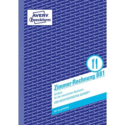 Avery Dennison Zweckform 881 salle de factures A5 50 pages Avery Dennison Zweckform 881 salle de factures A5 50 pages