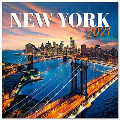 Grupo Erik New York Calendrier mural 2021 30 x 30 cm (16 mois) Calendrier familial 2021 Grupo Erik New York Calendrier mural 2021 30 x 30 cm (16 mois) Calendrier familial 2021