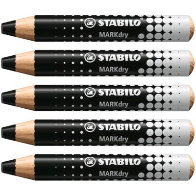 STABILO MARKdry 5 Marqueurs pour Tableau Blanc - Marqueurs STABILO MARKdry 5 Marqueurs pour Tableau Blanc - Marqueurs