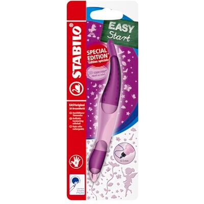 STABILO Roller ergonomique pour droitiers EASYoriginal 3D DreamWorld Blister x 1 + 1 cartouche d'encre bleue effaçable incluse coloris de corps rose STABILO Roller ergonomique pour droitiers EASYoriginal 3D DreamWorld Blister x 1 + 1 cartouche d'encre bleue effaçable incluse coloris de corps rose