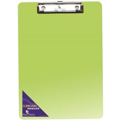 SECO C1102-GN Porte-bloc en plastique translucide A4 Vert SECO C1102-GN Porte-bloc en plastique translucide A4 Vert