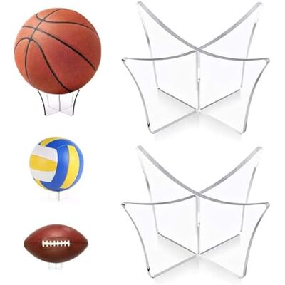 MaoNativey 2 Pièces Support de Ballon Acrylique Transparent, Support De Balle, Présentoir de Basketball Acrylique, pour Football, Basketball, Rugby et Volley-Ball MaoNativey 2 Pièces Support de Ballon Acrylique Transparent, Support De Balle, Présentoir de Basketball Acrylique, pour Football, Basketball, Rugby et Volley-Ball