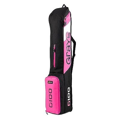 GRAYS Hockey G100 Stickbag – AW24, Noir/rose/blanc, M, Sac pour crosse de hockey sur gazon GRAYS Hockey G100 Stickbag – AW24, Noir/rose/blanc, M, Sac pour crosse de hockey sur gazon