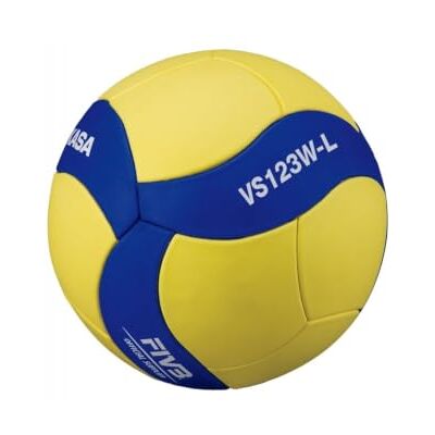 MIKASA VS123WL Ballon Volley Under 13, Bleu/Jaune MIKASA VS123WL Ballon Volley Under 13, Bleu/Jaune
