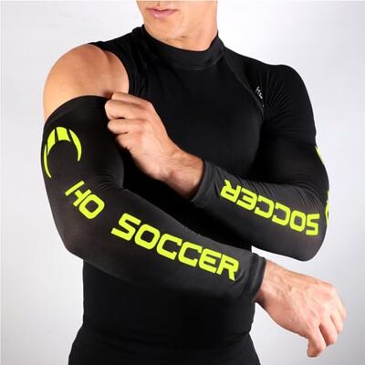 HO Soccer Academy Manchon anti-abrasion gardien de but unisexe, noir/citron vert HO Soccer Academy Manchon anti-abrasion gardien de but unisexe, noir/citron vert