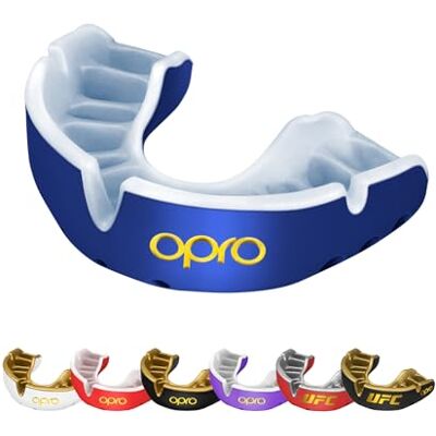 Opro Gold Level Protège-dents Premium Fit – Protège-dents pour adultes et enfants – – Pour boxe et MMA – Facile à installer – Pour rugby et hockey – Protection premium avec garantie dentaire Opro Gold Level Protège-dents Premium Fit – Protège-dents pour adultes et enfants – – Pour boxe et MMA – Facile à installer – Pour rugby et hockey – Protection premium avec garantie dentaire