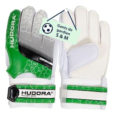 Gants de Gardien Hudora - Coussinets doux, Fermeture réglable, Vert - Gants de Gardien Gants de Gardien Hudora - Coussinets doux, Fermeture réglable, Vert - Gants de Gardien