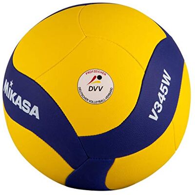 MIKASA W345W Ballon de volleyball Bleu/jaune MIKASA W345W Ballon de volleyball Bleu/jaune