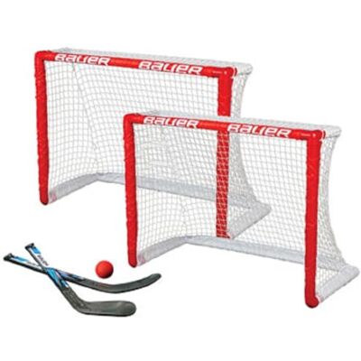 Bauer Knee Hockey Goal Lot de 2 buts, 2 mini bâtons et 1 balle en mousse 30,5 Bauer Knee Hockey Goal Lot de 2 buts, 2 mini bâtons et 1 balle en mousse 30,5
