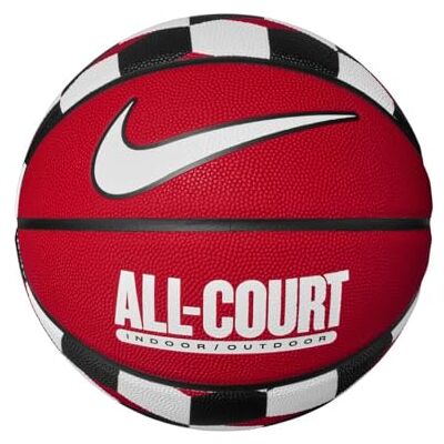 NIKE Unisexe Adulte Everyday All Court 8P Graphic Deflated Basketball, University Red/Black/White, 7 NIKE Unisexe Adulte Everyday All Court 8P Graphic Deflated Basketball, University Red/Black/White, 7