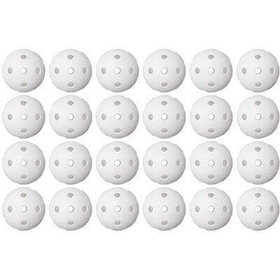 FAT PIPE Team Edition Lot de 24 balles d'entraînement de compétition certifiées IFF Blanc Diamètre 72 mm Ballon de jeu officiel en plastique PE FAT PIPE Team Edition Lot de 24 balles d'entraînement de compétition certifiées IFF Blanc Diamètre 72 mm Ballon de jeu officiel en plastique PE